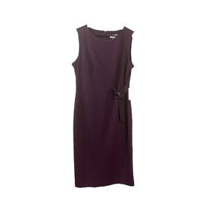 Calvin Klein NEW Midi Dress Purple 8 Professional Office Workwear Church Wedding